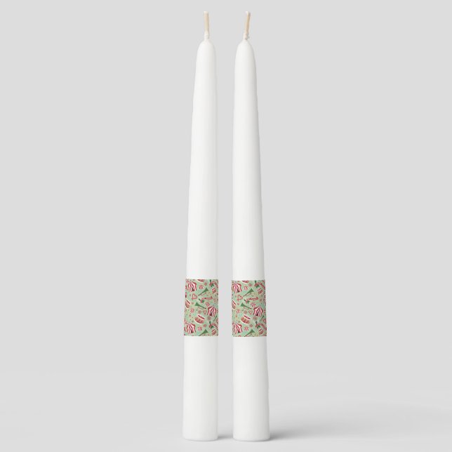 Christmas Circus Taper Candle (Front)
