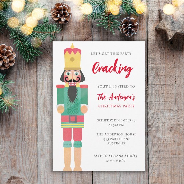 CHRISTMAS CLASIC NUTCRACKER PARTY HOLIDAY INVITATION (Creator Uploaded)