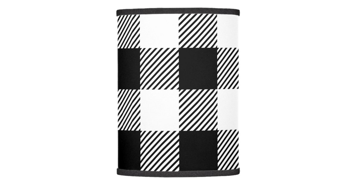 Classic Buffalo Check Plaid Pattern B W Lamp Shade Classic Buffalo Check Plaid Pattern B W Lamp Shade Zazzle Com
