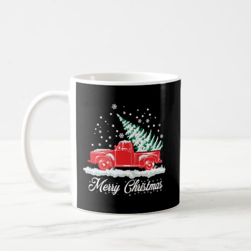 Christmas Classic Old Red Truck Vintage Pick Up Xm Coffee Mug