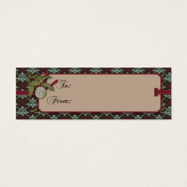Christmas Classic Skinny Gift Tag (Front)
