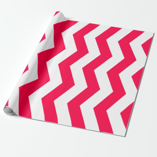 Christmas Classic Style Red White Striped Template Wrapping Paper