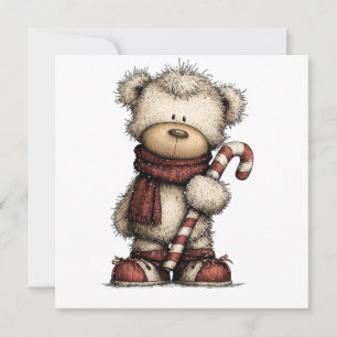 Christmas Clipart Collection   Teddy Bear  Invitation