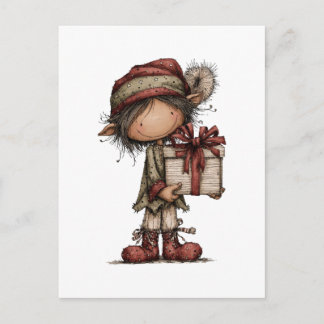 Christmas Clipart Collection | Teddy Bear Postcard
