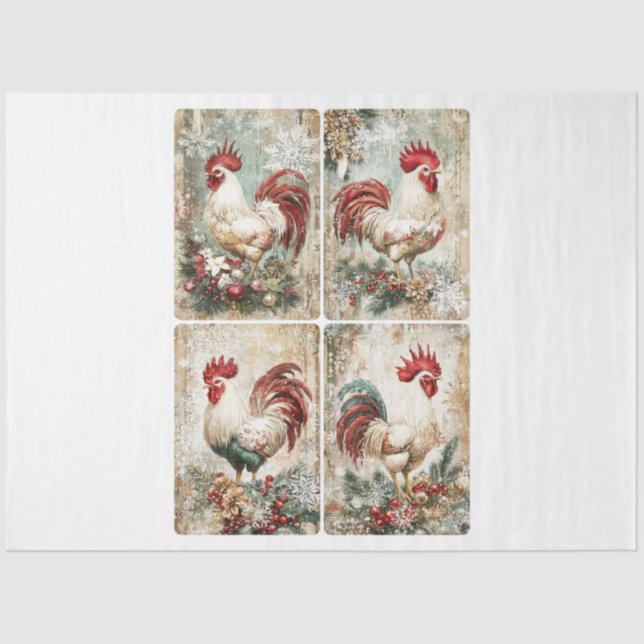Christmas Cluckers Tissue Paper (Front)