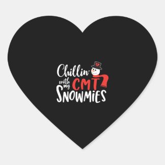 Christmas CMT, CMT Christmas medical Heart Sticker