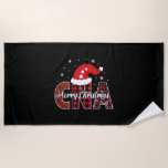 Christmas cna holiday beach towel<br><div class="desc">Christmas cna holiday</div>