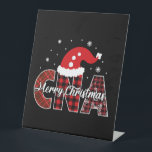 Christmas cna holiday pedestal sign<br><div class="desc">Christmas cna holiday</div>