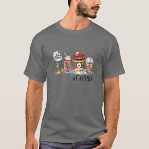 Christmas CNA Life Nurse Coffee Latte Hot Cocoa Nu T-Shirt