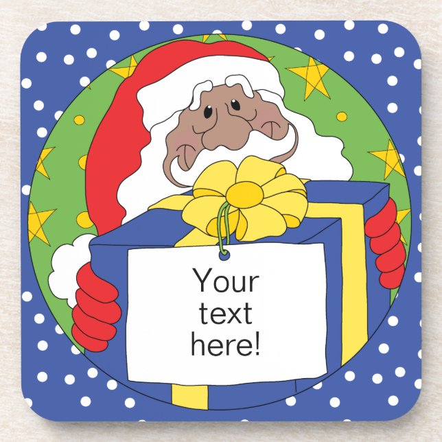 Christmas Coasters Santa of Color Presents (Front)