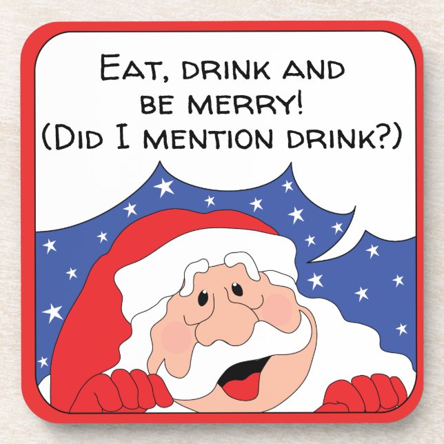 Christmas Coasters Santa Says (Front)