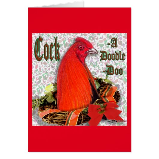 Christmas Cockadoodledoo Cards (Front)
