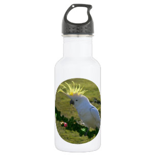 Christmas Cockatoo Bird in Australia Water Bottle