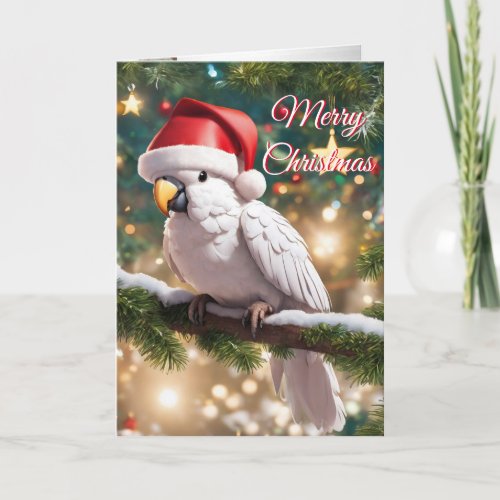 Christmas Cockatoo holiday card 