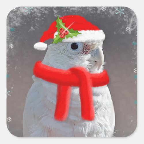 Christmas Cockatoo Sticker