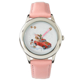 Christmas Cocker Spaniel Dog Funny Xmas Truck Dog Watch