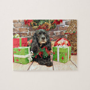 Christmas - Cocker Spaniel - Lily Jigsaw Puzzle