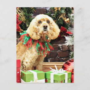 Christmas - Cocker Spaniel - Maggie Holiday Postcard