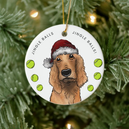 Christmas Cocker Spaniel Tree Ornament