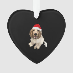 Christmas Cocker Spaniel (White) Essential T-Shirt Ornament