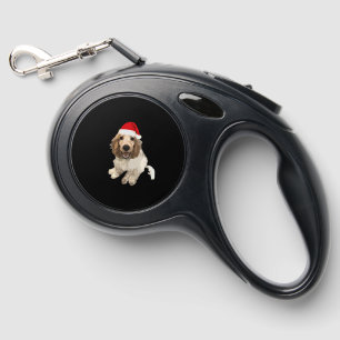 Christmas Cocker Spaniel (White) Essential T-Shirt Retractable Pet Leash