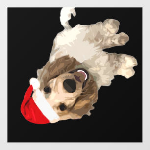 Christmas Cocker Spaniel (White) Essential T-Shirt Wall Decal