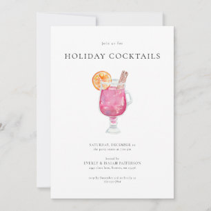 Christmas Cocktail Holiday Party Invitation