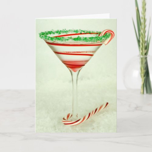 Christmas Cocktail Mrs Claustini Holiday Card