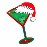Christmas Cocktail Ornament<br><div class="desc">Whimsical Christmas Martini Christmas Cocktail Sculpture</div>