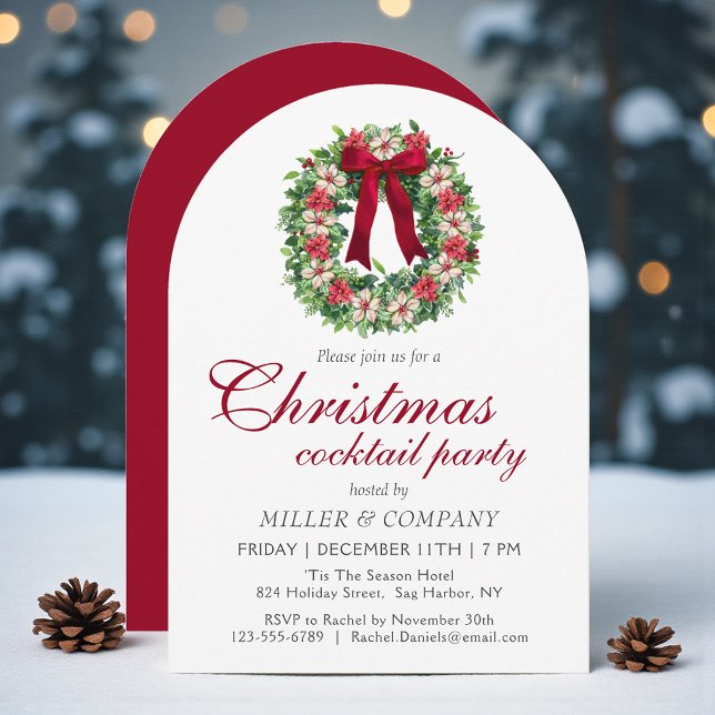 Christmas Cocktail Party Corporate Christmas Party Invitation (Creator Uploaded)