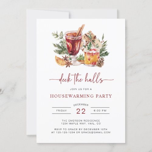 Christmas Cocktail Party Holiday Invitation