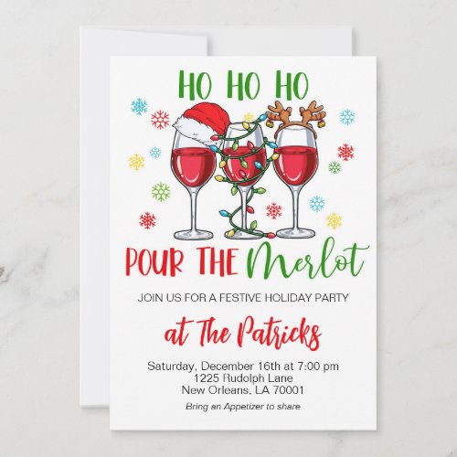 Christmas Cocktail Party Invitation
