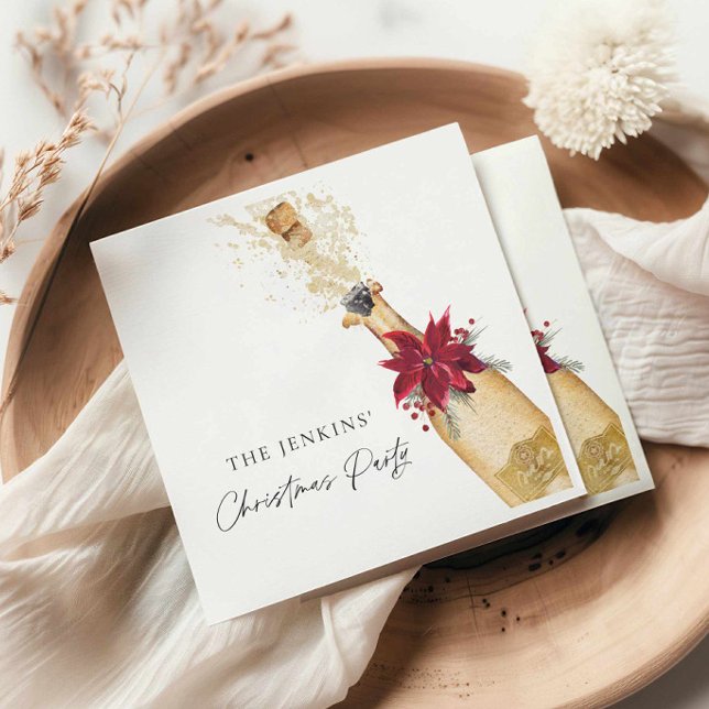 Christmas Cocktail Party Napkins (Christmas Cocktail Party Paper Napkins)