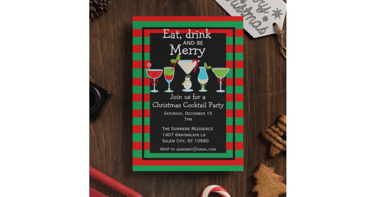 Christmas party invitation template