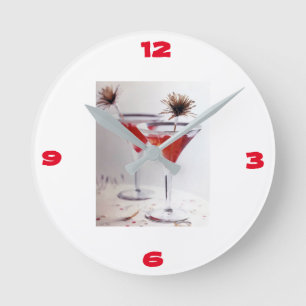 **CHRISTMAS COCKTAIL** ROUND CLOCK