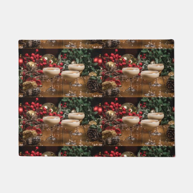 **CHRISTMAS COCKTAILS** DOORMAT (Front)