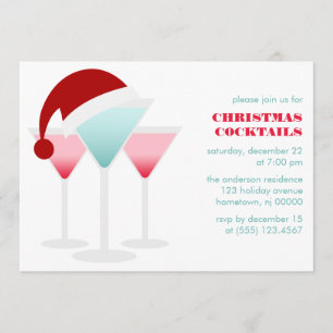 Christmas Cocktails Invitation