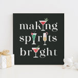 Christmas Cocktails Wall Decor Faux Canvas Print<br><div class="desc">Designed by Berry Berry Sweet. Visit our website at www.berryberrysweet.com for modern stationery and personalized gifts.</div>