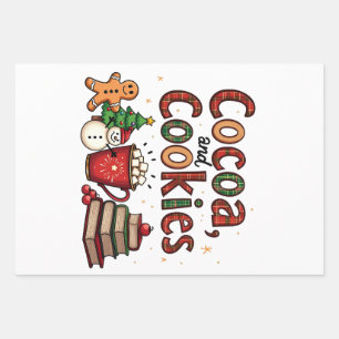 Christmas Cocoa Cookies Lover Cozy Holiday Wrapping Paper Sheets