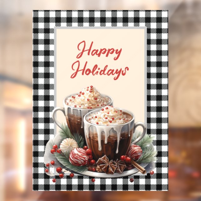 Christmas Cocoa Customizable Window Cling (Sheet 2)