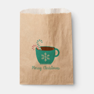 Christmas Cocoa Mug Customizable Favor Bag