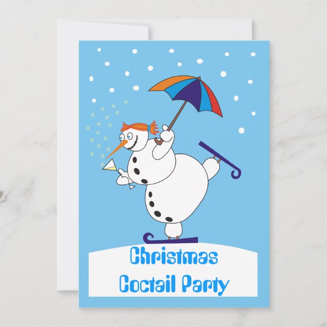 Christmas Coctail Party Invitation (Front)