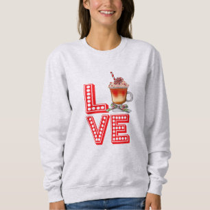 Christmas Coffee Cheer Stack Love Coffee Lovers Sweatshirt