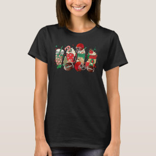 Christmas Coffee Football Game Day Coffee Drink Lo T-Shirt