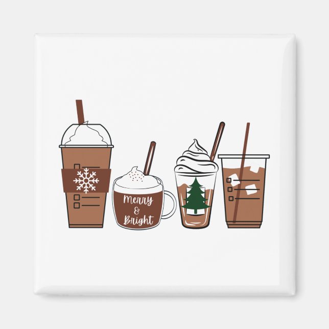 Christmas Coffee Magnet (Front)