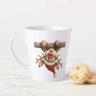 Christmas Coffee Mug, Festive Holiday Ceramic Dri Latte Mug