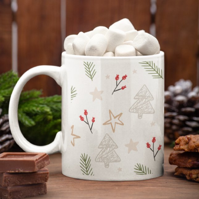 Christmas Coffee Mug With Christmas Drawings (Creator Uploaded)