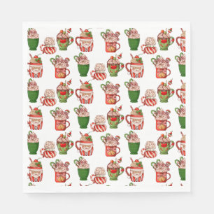 Christmas Coffee Paper Mugs Napkins