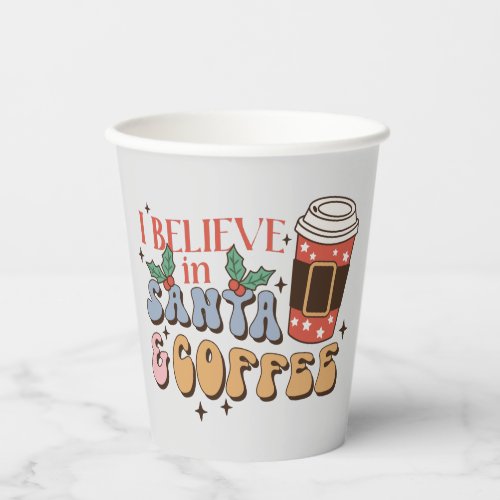 Christmas Coffee  Santa and Coffee Paper Cups