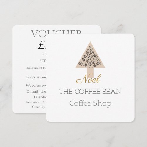 Christmas Coffee Shop Business Discount